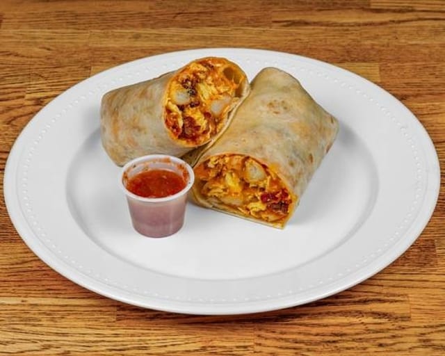2. Bacon Home Fries and Cheese Red Sauce.