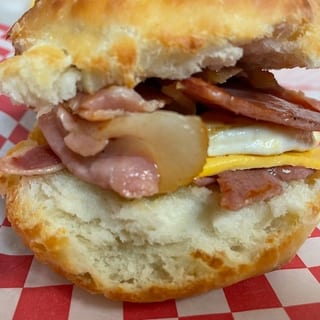 8. Country Ham Egg and Cheese